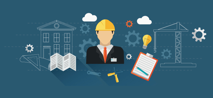 Micrograph of construction plans for remodeling house