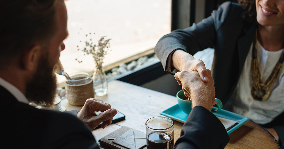 Real estate agents working with investors